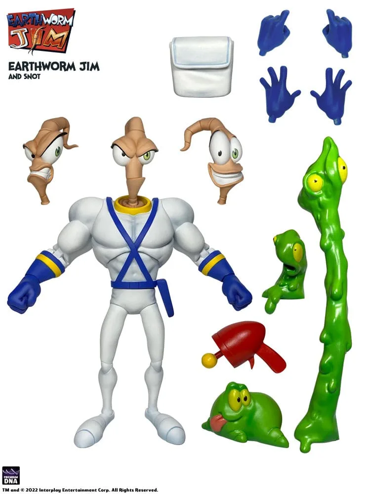 Earthworm Jim Action Figure – Wave 1 with Snot 15 cm 4