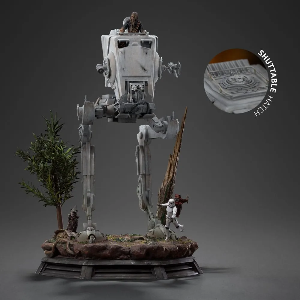 Star Wars Statue – AT-ST and Chewbacca Demi Art Scale 53 cm 14