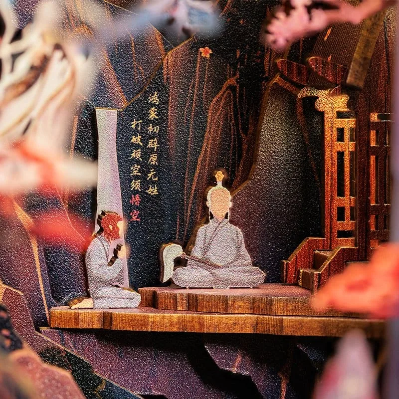 The Legend of Wukong Book Nook – Houten bouwpakket 22 x 8 cm 2