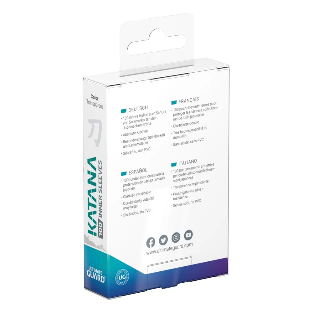 Ultimate Guard Inner Sleeves – Katana Japanese Size 100 Pack 3