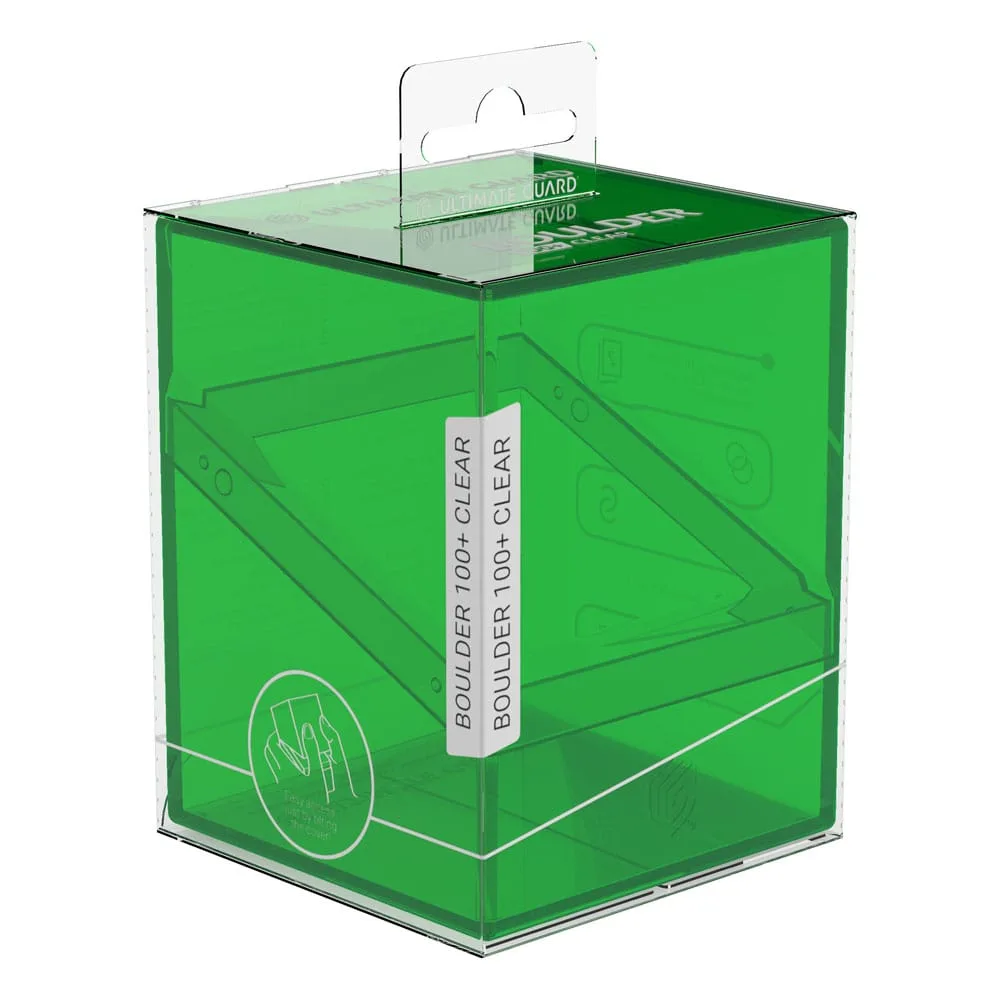 Trading Card Deck Box – Ultimate Guard Boulder 100+ Clear Emerald 9