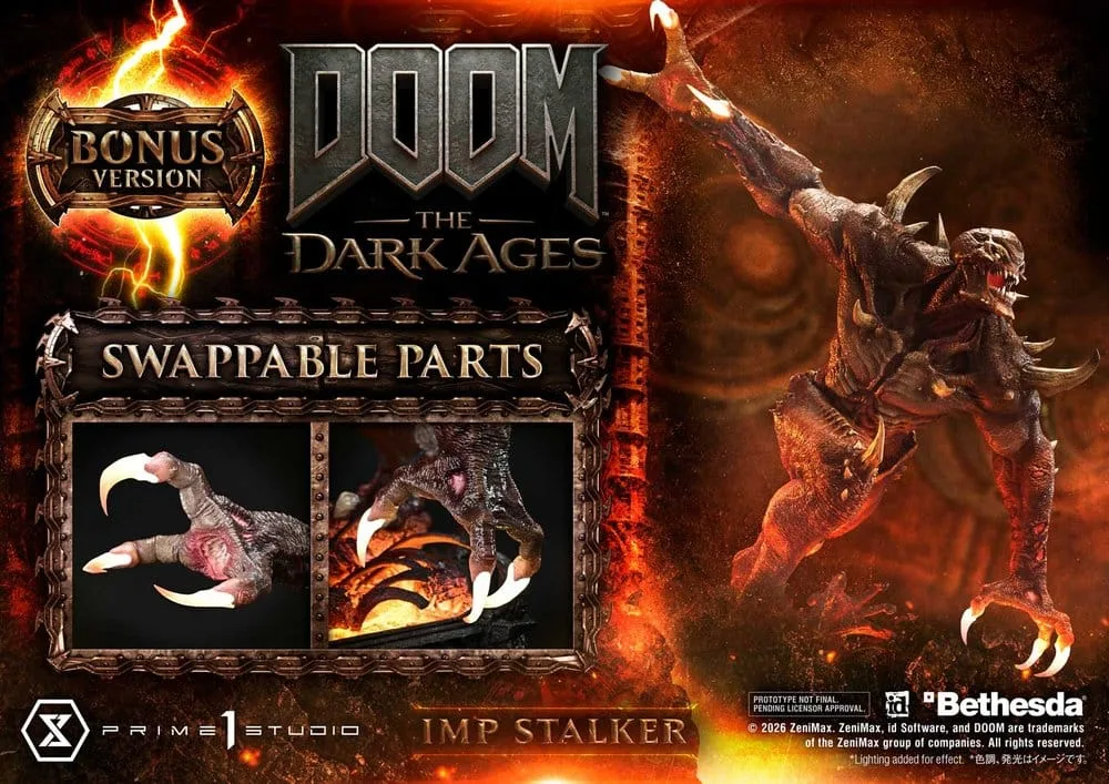 DOOM The Dark Ages Statue – Imp Stalker Bonus Version 77 cm 3