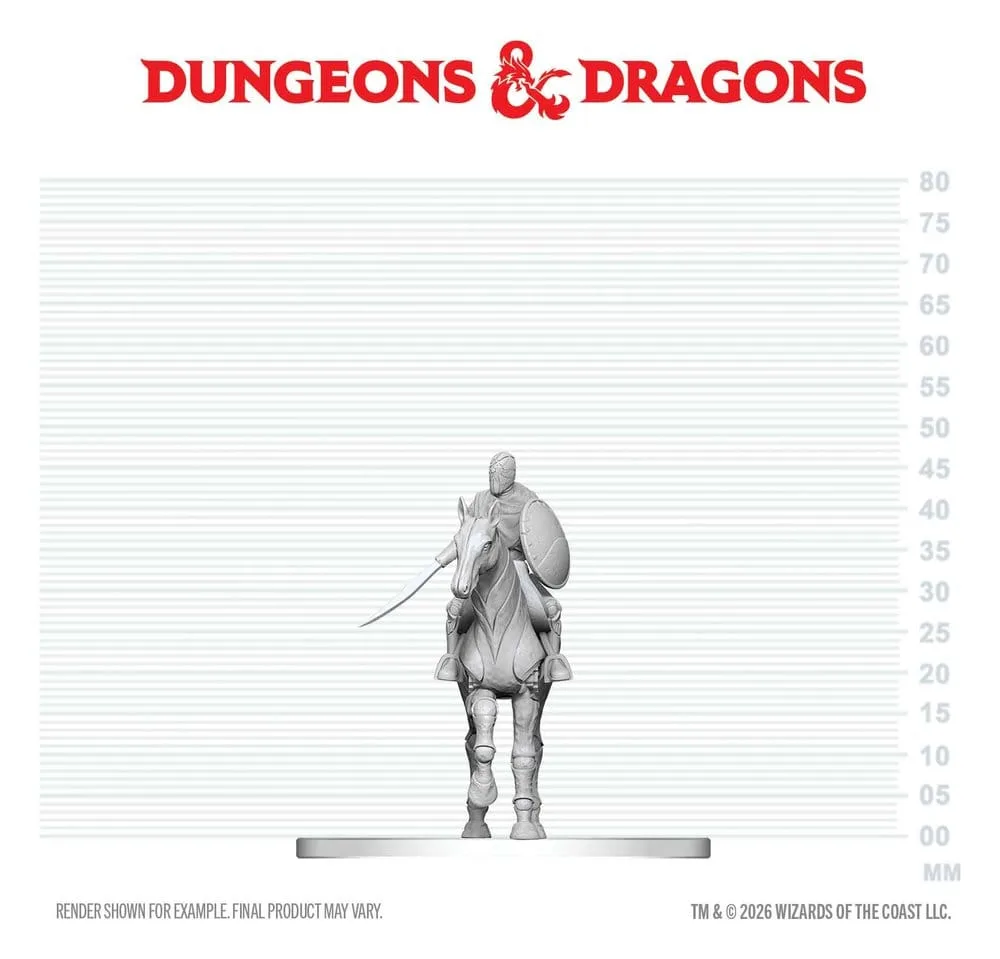 D&D Miniatures – Nimblewright Steed with Rider 6 cm