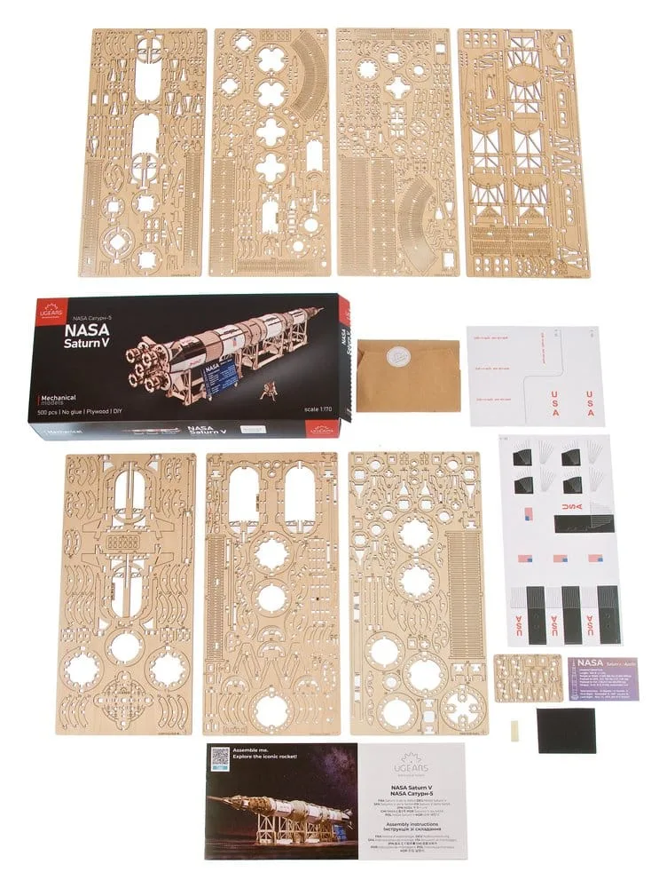 NASA Wooden Model Kit – Saturn V 4
