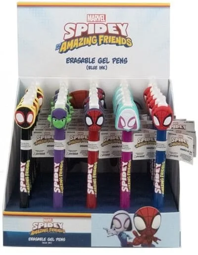 Spidey & Friends Gel Pens – Erasable 30-Piece Display