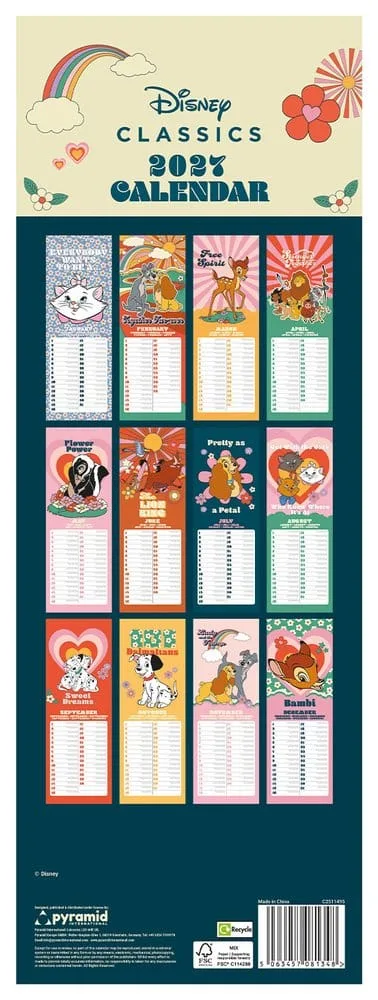 Disney Classics Wall Calendar – 70s Feeling 2027 42 x 15 cm 2