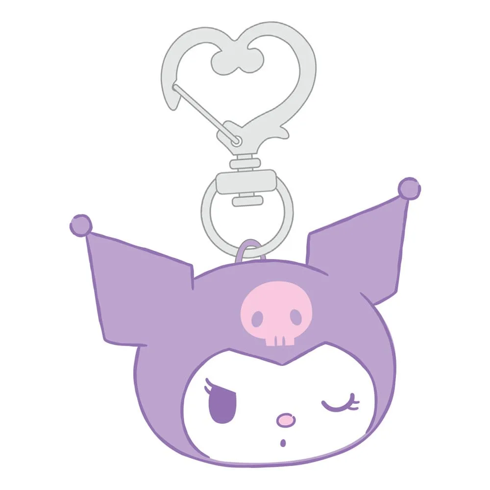 Sanrio Plush Keychain – Kuromi 7 cm