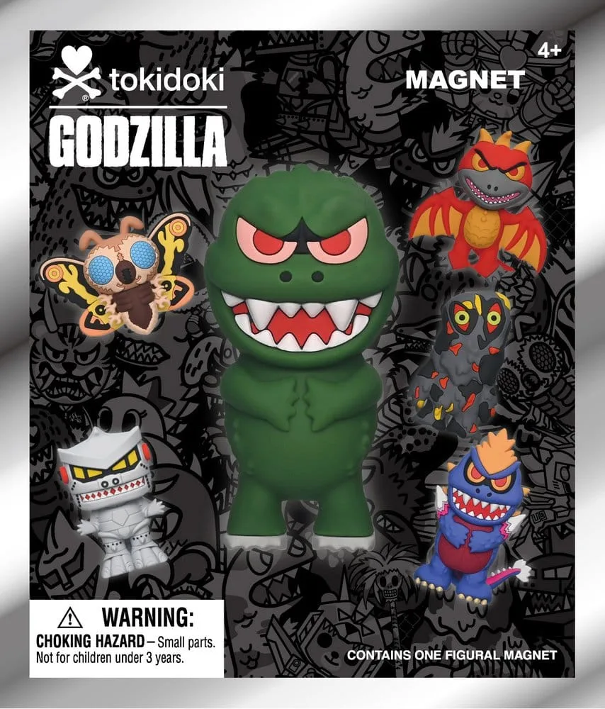 Tokidoki x Godzilla Magnets – Series 1 Blind Pack Display of 12 2