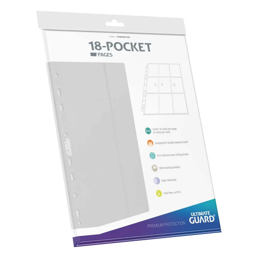 Ultimate Guard Binder Pages – White 18-Pocket Side-Loading 2