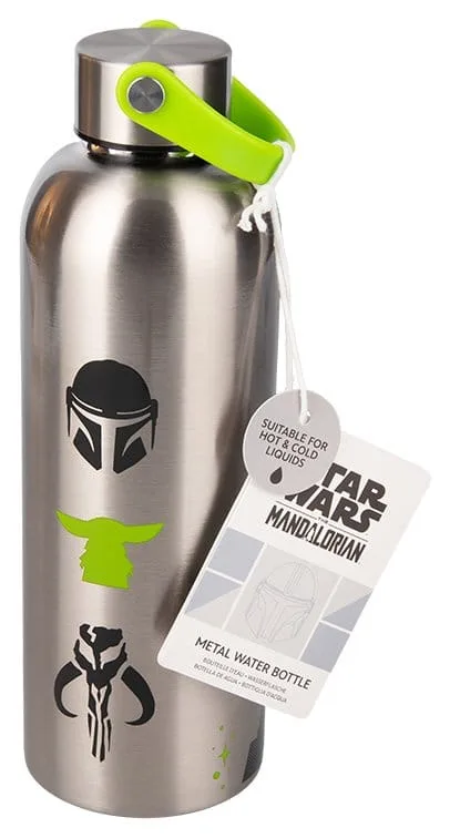 The Mandalorian Water Bottle – Din Djarin and Grogu 3