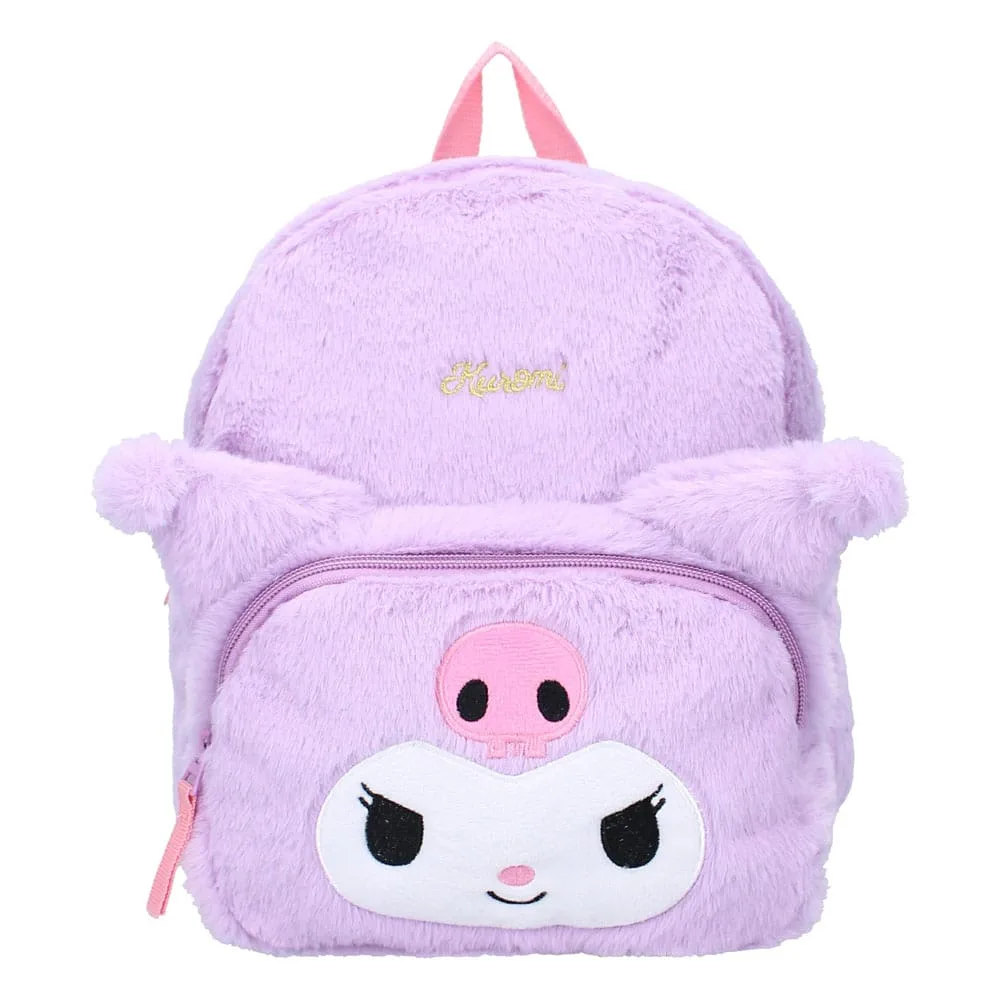 Sanrio Backpack – Kuromi Fluffy Festival Purple 26 cm 3