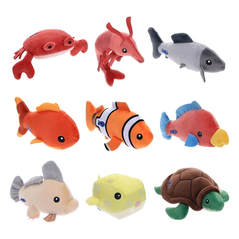 Roblox Fisch Plush Display – 9 Random Capsules 10 cm 10