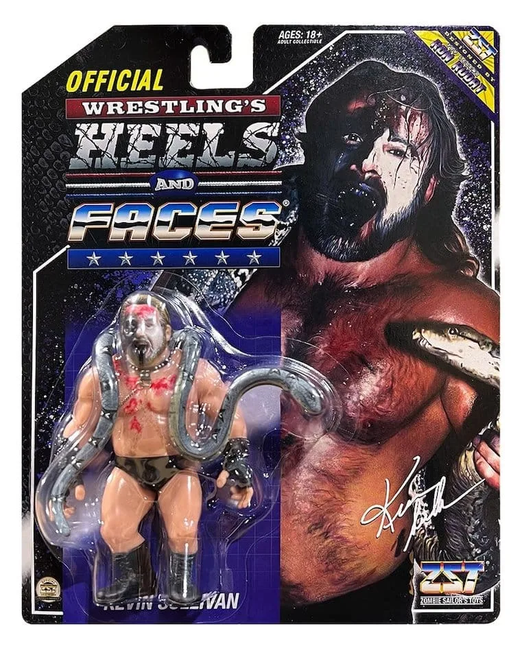 Wrestling Action Figure – Kevin Sullivan with Snake 11 cm 2