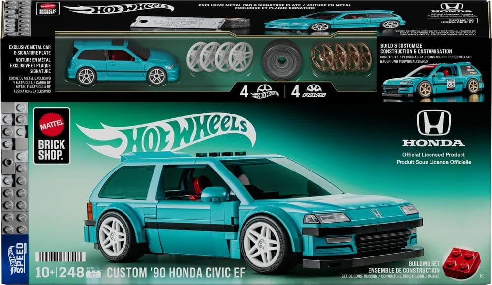 Hot Wheels Building Set – Custom 1990 Honda Civic EF 1:32 4