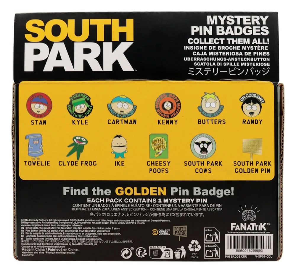 South Park Mystery Pin Display – 12 Blind Pins 8