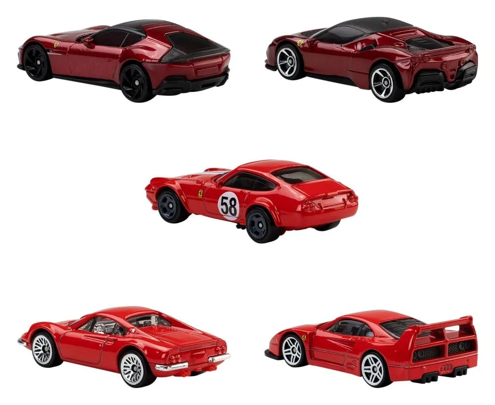 Ferrari Die-Cast Vehicles – Hot Wheels 5-Pack 1/64 9