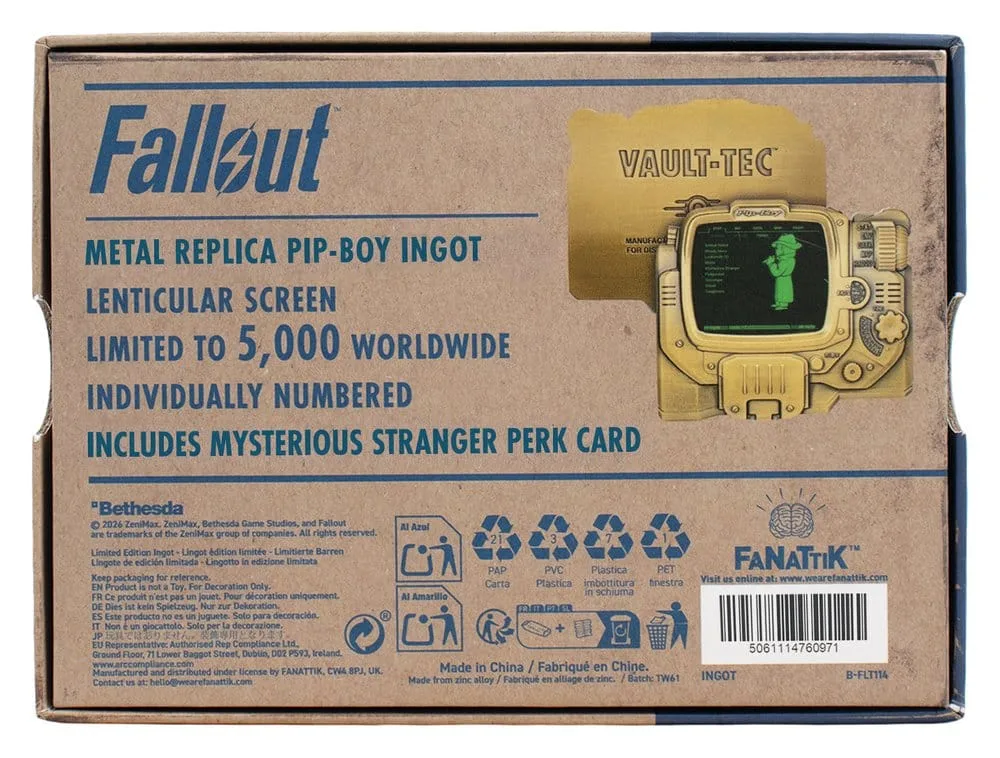 Fallout Lenticular Ingot – Pip-Boy Mysterious Stranger 5