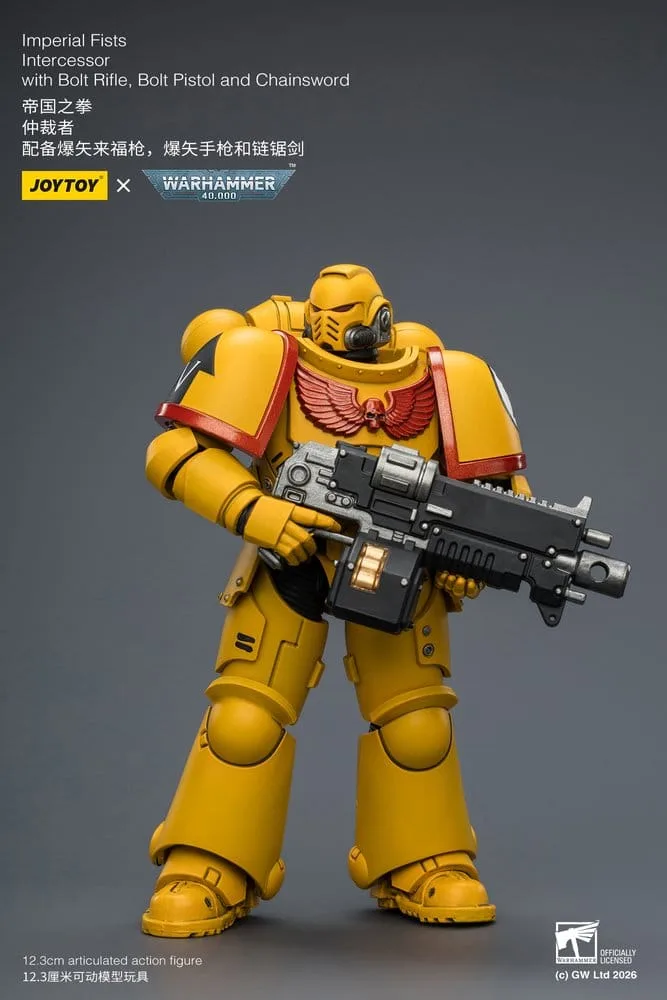 Warhammer 40K Action Figure – Imperial Fists Intercessor 12.3 cm 11