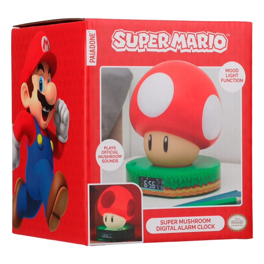 Super Mario Alarm Clock – Mushroom 14 cm