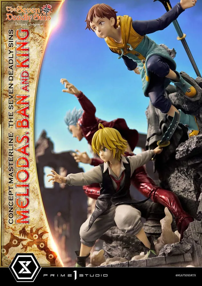 Seven Deadly Sins Statue – Meliodas, Ban and King 55 cm 18