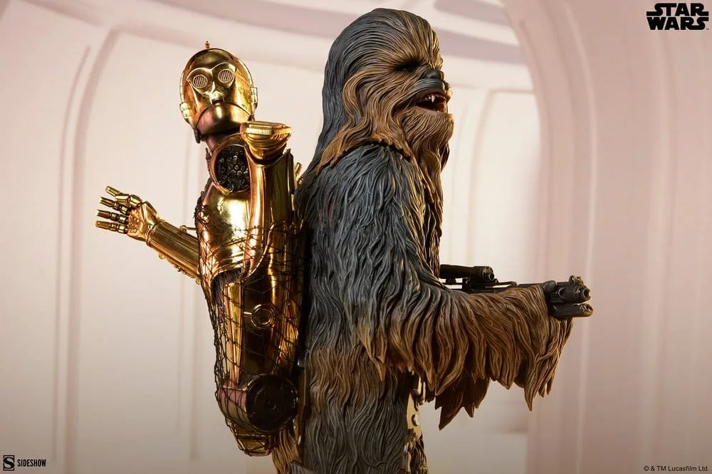 Star Wars Statue – Chewbacca and C-3PO Premium Format 63 cm 4