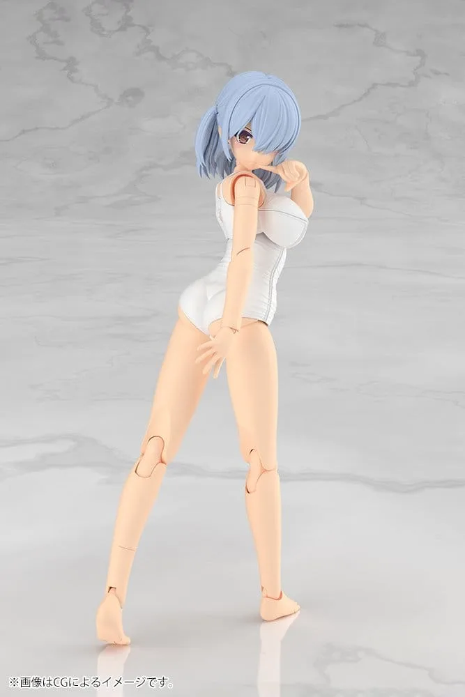 Frame Arms Girl Modellbausatz – Mizuki weißer Schulbadeanzug 16 cm 3
