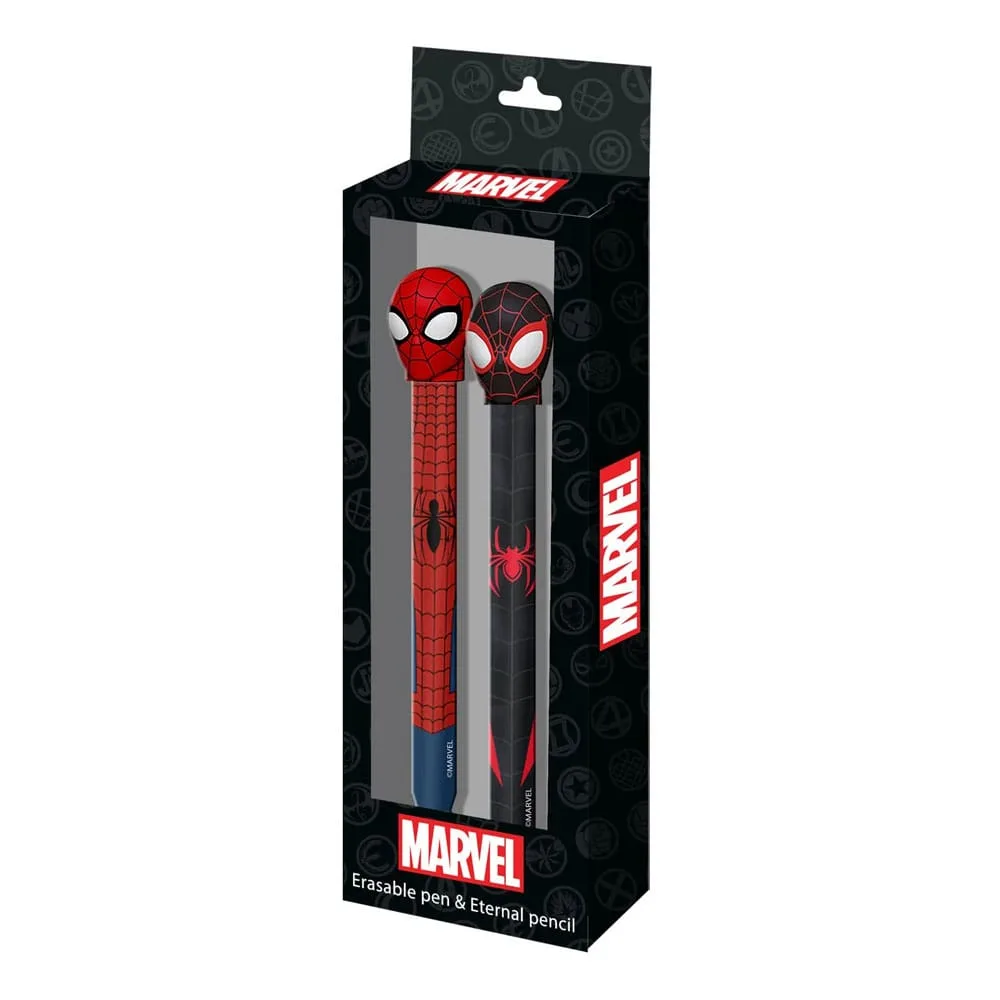 Spider-Man Stationery Set – Erasable Gel Pen and Eternal Pencil