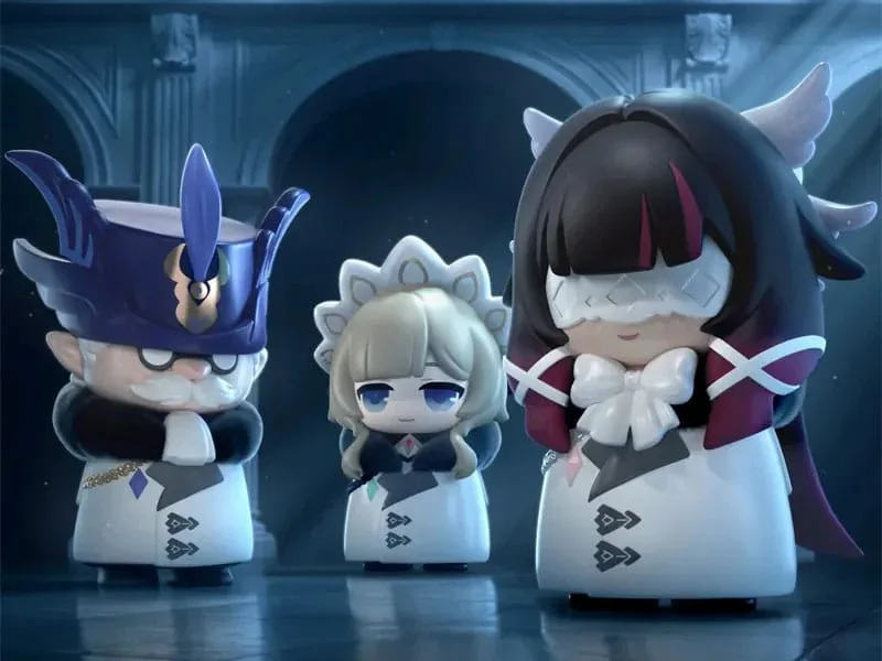 Genshin Impact Mini Figures – Fatui Harbingers Blind Box Display of 9 3
