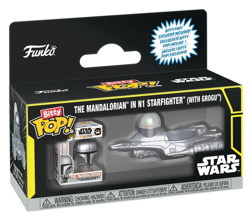 Star Wars Vinyl Figure – Bitty Pop Ride N1 with Mando 2.5 cm 1