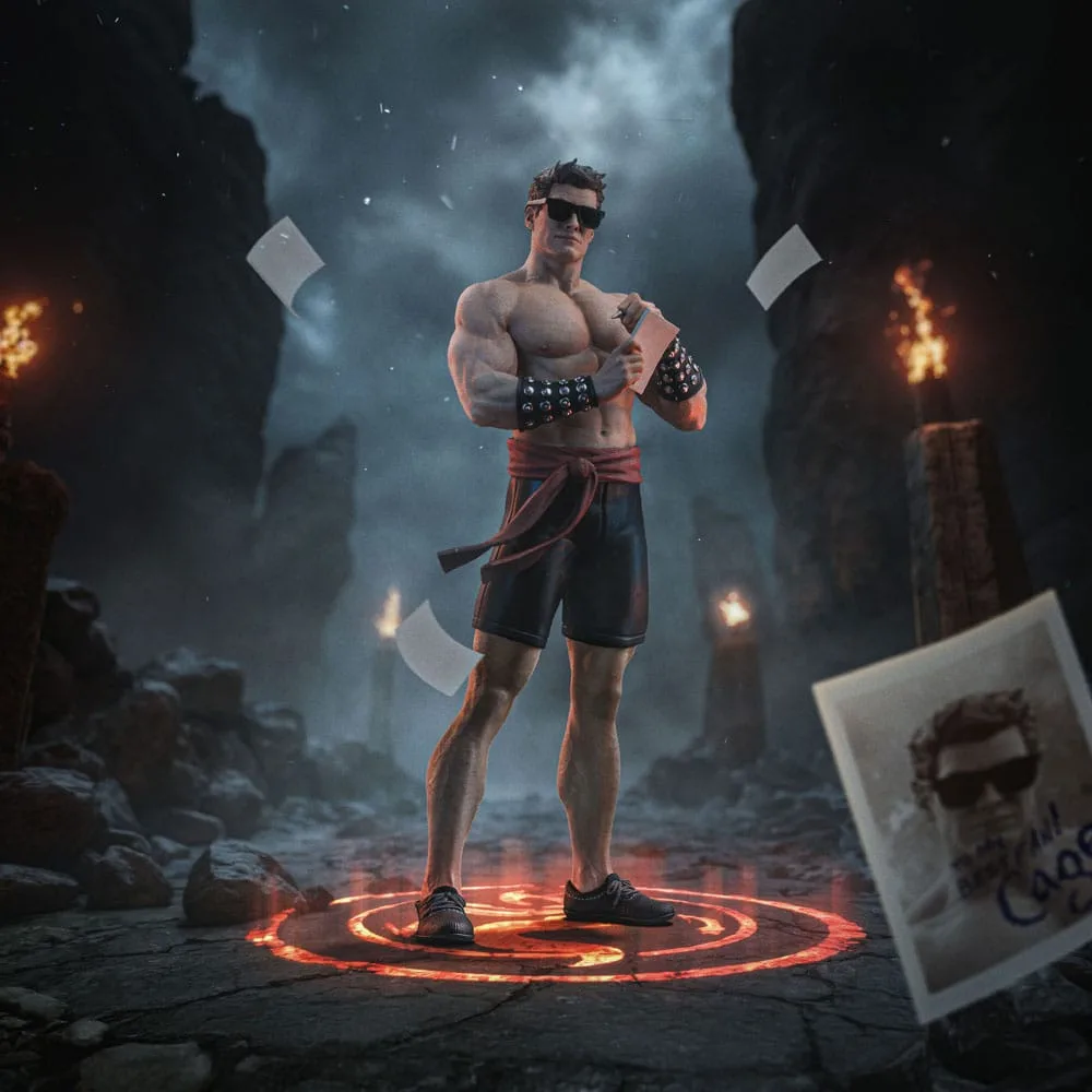 Mortal Kombat Statue – Art Scale Johnny Cage 24 cm 6