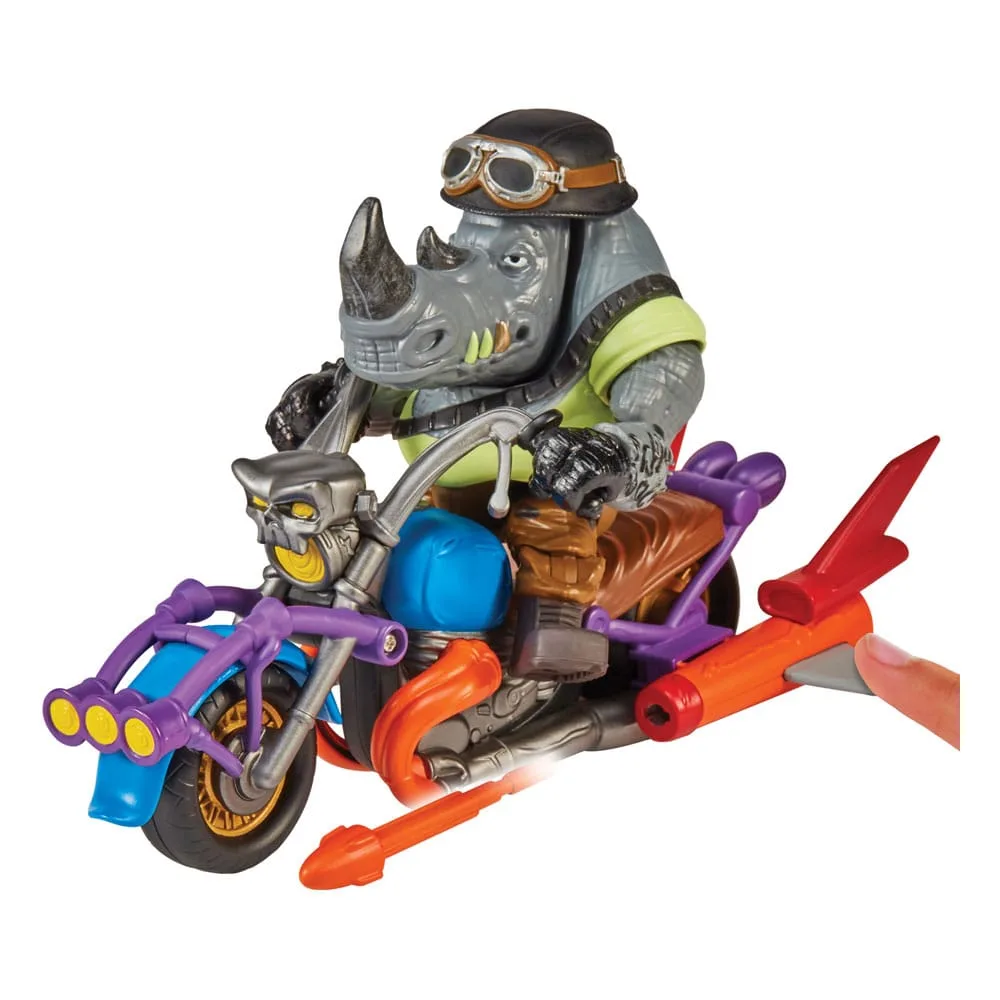 TMNT Action Figure – Rocksteady with Chopper 12 cm