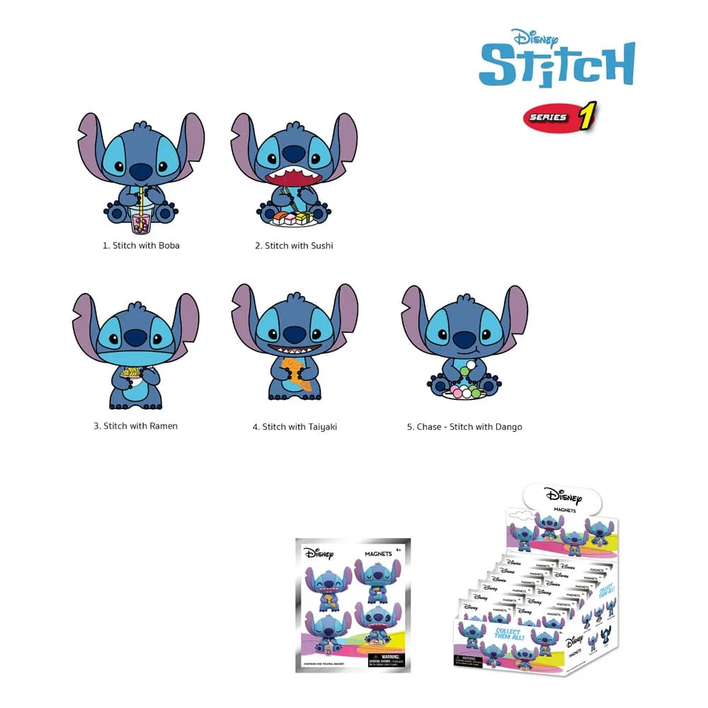 Lilo & Stitch Magnets – Series 1 Display of 12