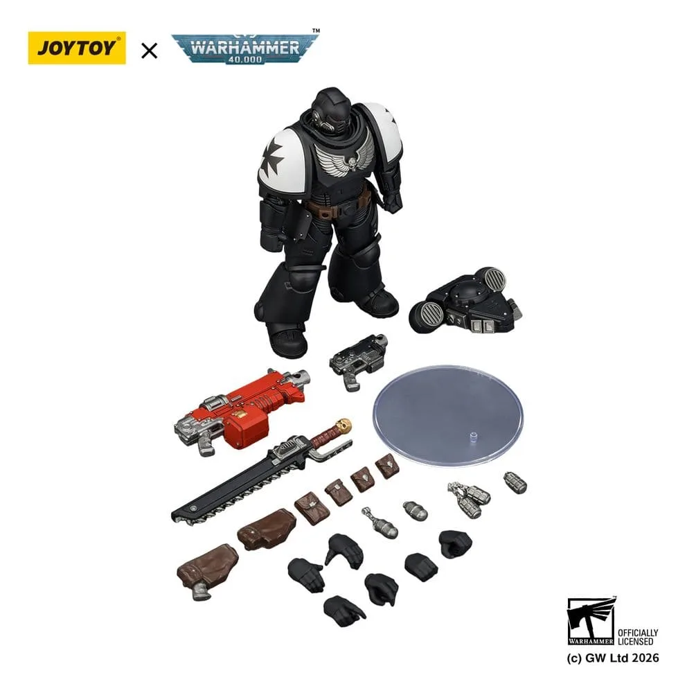 Warhammer 40,000 actiefiguur – Black Templars Intercessor 12,3 cm 6