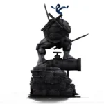 TMNT Statue – Leonardo Black and White Variant 26 cm 4