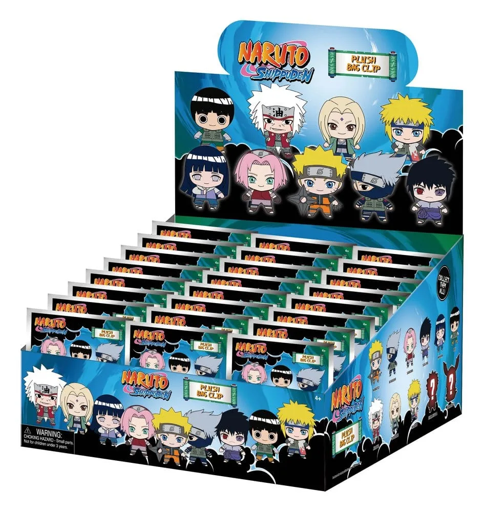 Naruto Plush Bag Clip Display – 24 Blind Bags 1