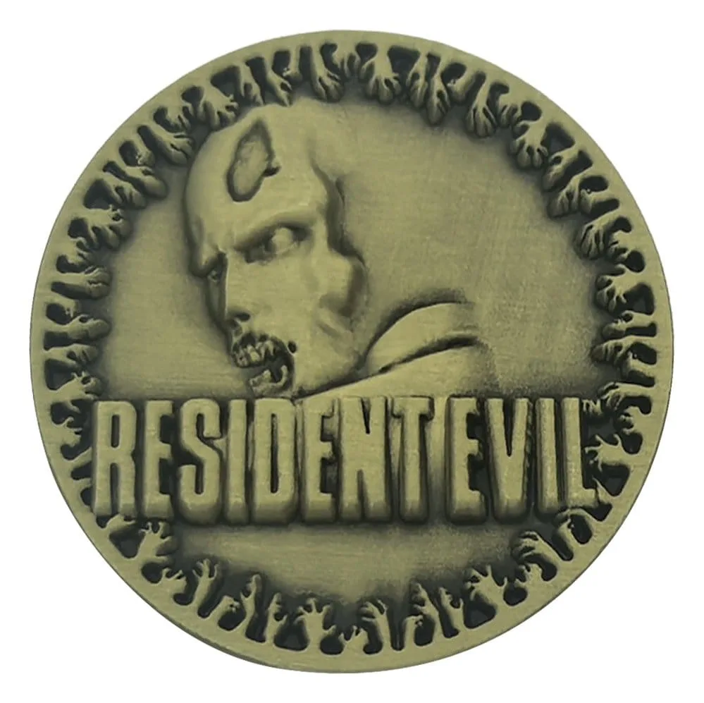 Resident Evil Coin – 30th Anniversary Antique Brass Finish 4 cm