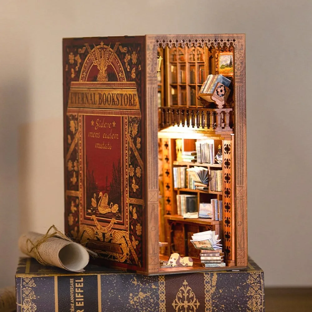 Book Nook Model Kit – CuteBee Eternal Bookstore 23 x 11 cm 16