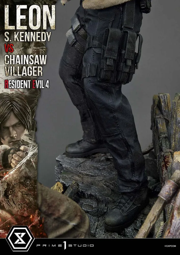 Resident Evil 4 Statue – Leon vs. Chainsaw Villager 76 cm 22
