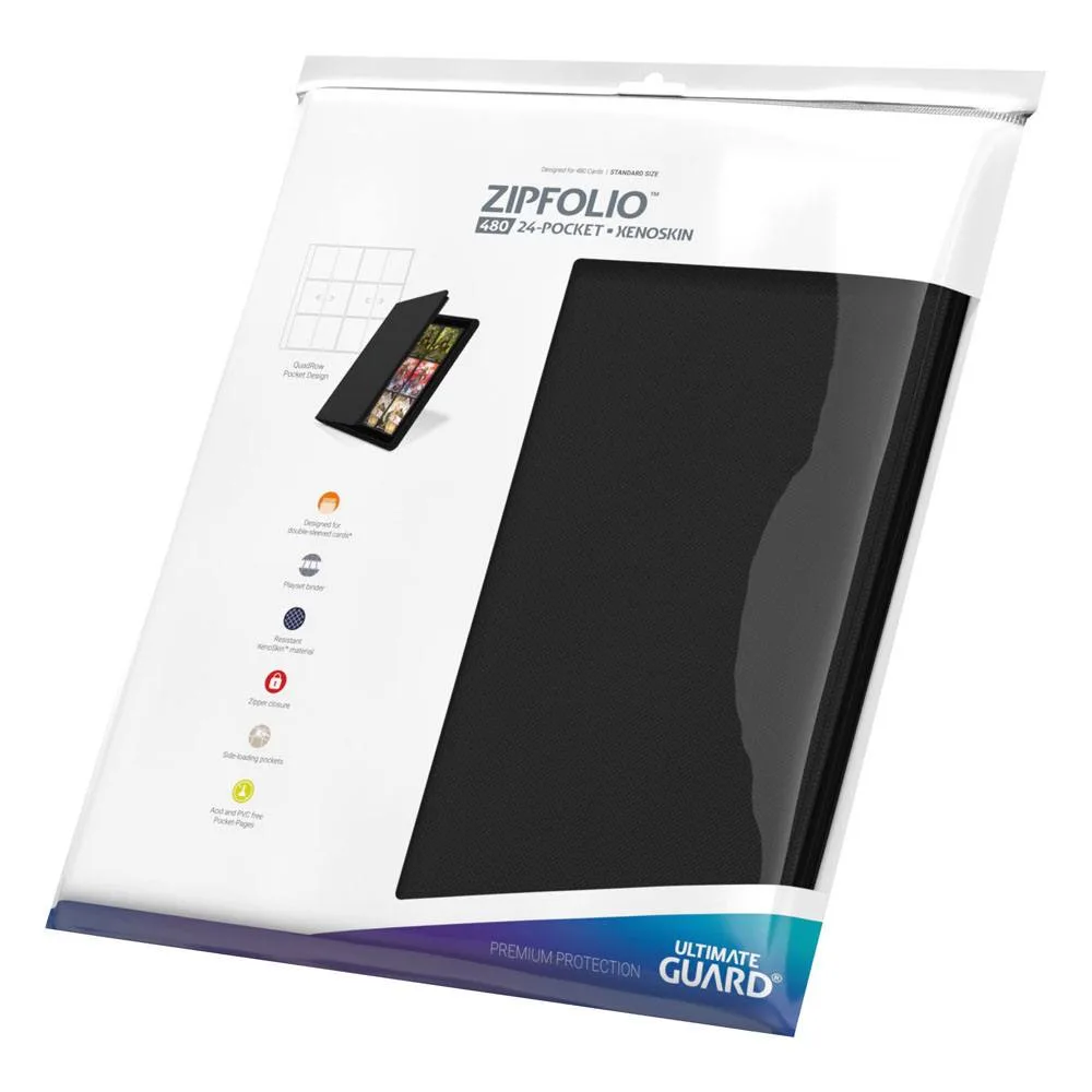 Ultimate Guard Card Binder – Black Zipfolio 480 Xenoskin 9