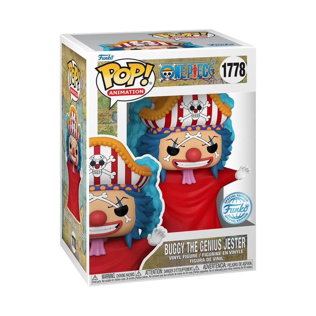 One Piece Pop Figure – Buggy the Genius Jester Exclusive 9 cm 2