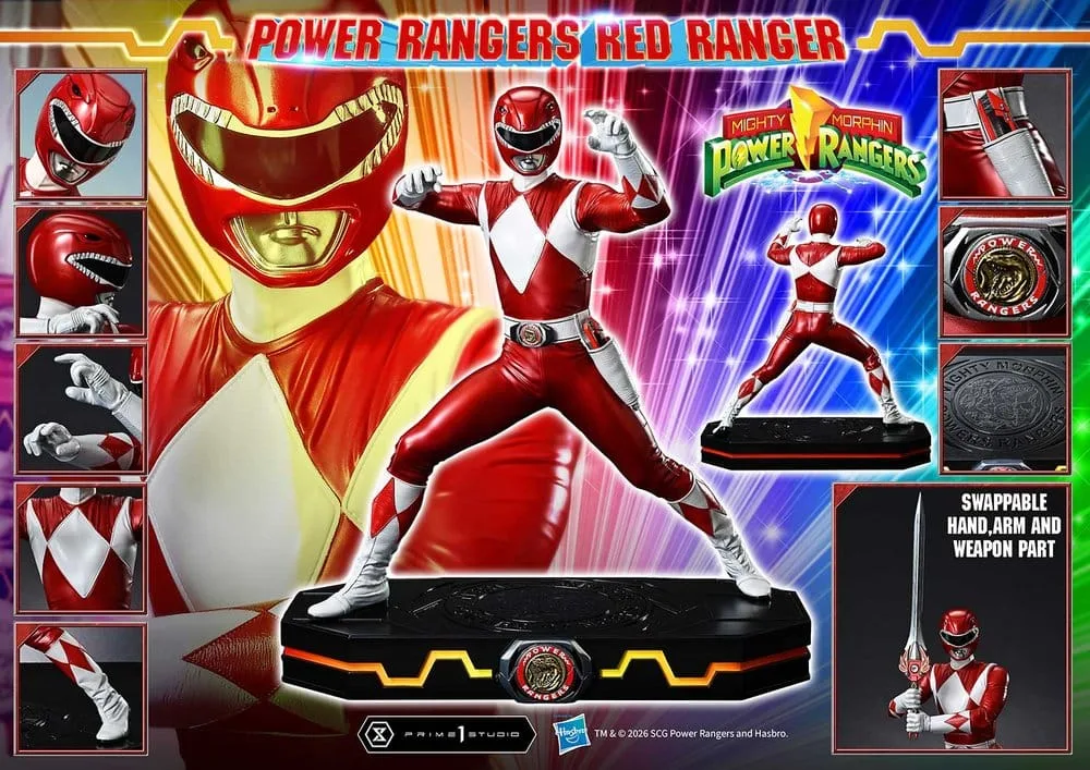 Mighty Morphin Power Rangers Statue – Red Ranger 1/4 Scale 62 cm 7