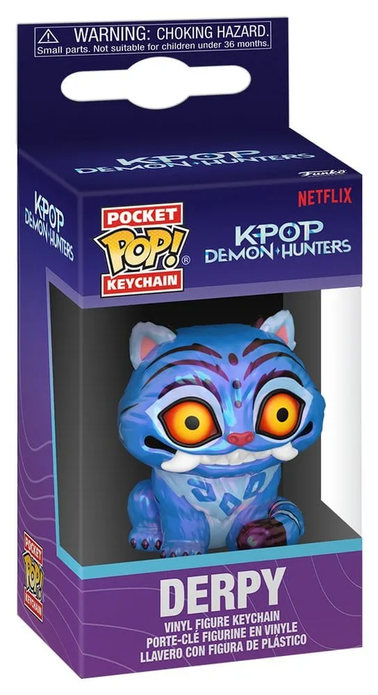 KPop Demon Hunters Vinyl Keychains – Derpy POP Display of 12 4 cm 2