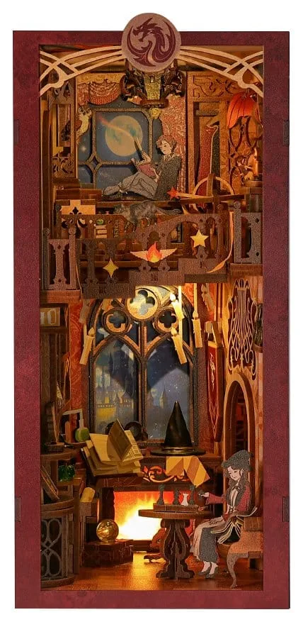 Flame Common Room Book Nook – CuteBee Wooden Puzzle 23 x 11 cm
