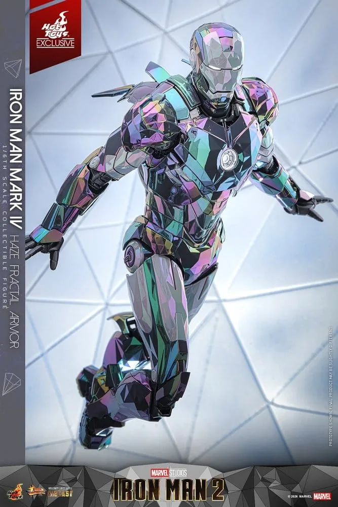 Iron Man 2 Action Figure – Mark IV Haze Fractal Armor 33 cm 4