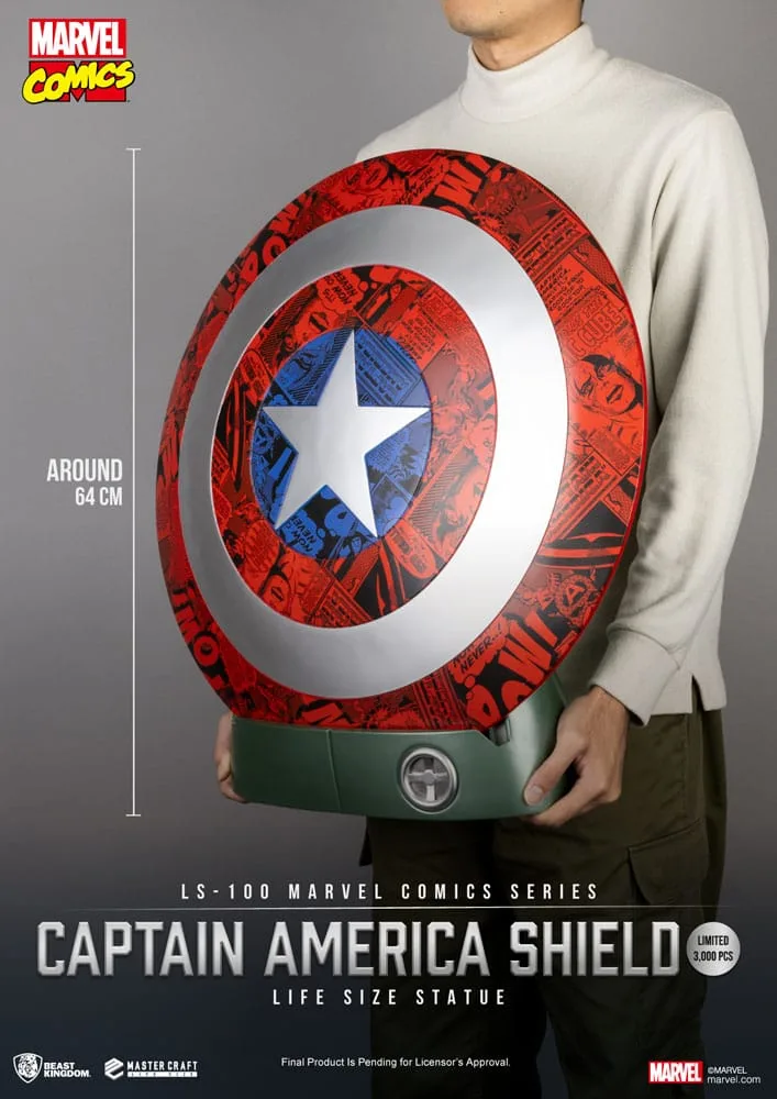 Marvel Statue – Captain America Shield Life Size 64 cm 5
