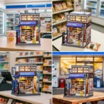 Miniature House Model Kit – Beika-cho Convenience Store 22 x 15 cm 4