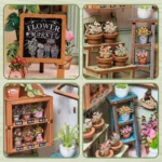 Miniature House Model Kit – Champs-Élysées Florist 18 x 16 cm 11