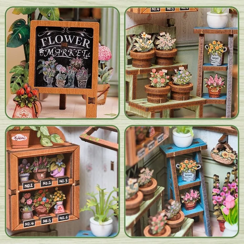 Miniature House Model Kit – Champs-Élysées Florist 18 x 16 cm 11