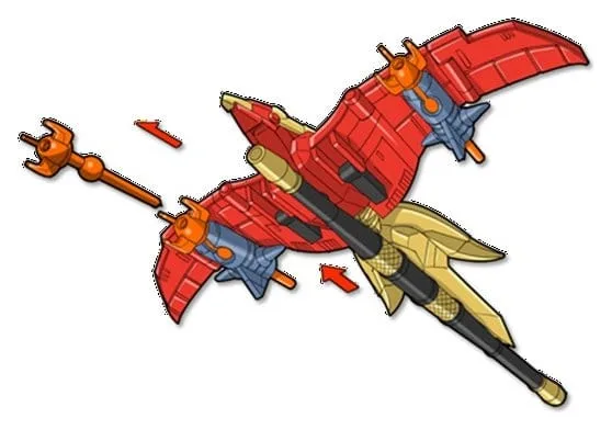 Mighty Morphin Power Rangers Action Figure – Firebird Thunderzord