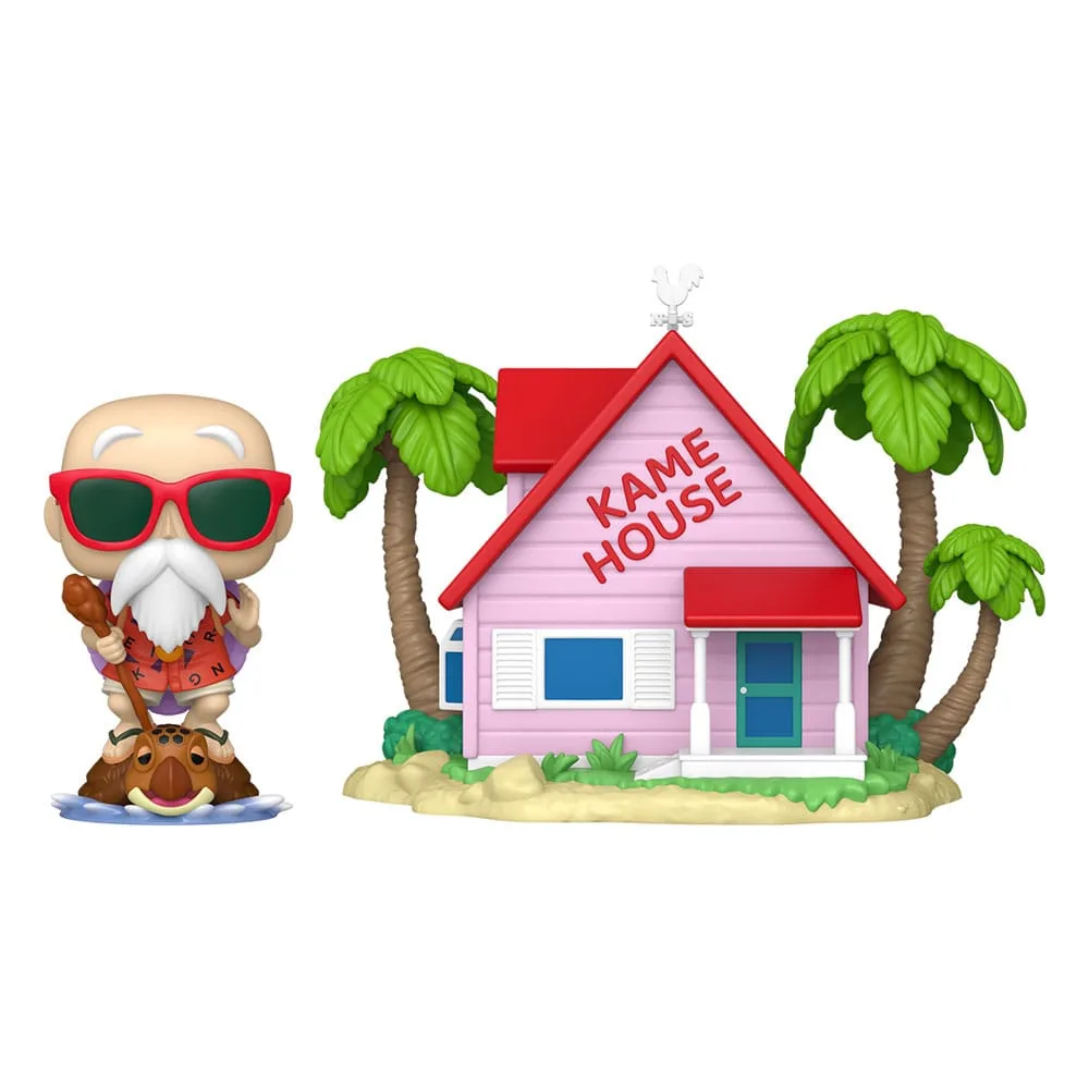 Dragon Ball Vinyl Figure Set – Pop Town Kame House and Roshi 9 cm